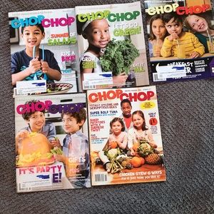 5 Kids cooking Chop Chop magazines in EUC